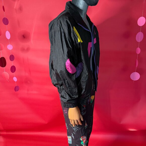 Retro Street Style Set – Vintage Geometric Sport Jacket + Go Slow Caravan Hiking - Picture 11 of 12